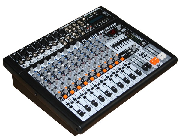 14 channel Powered Mixer with USB & SD card slot & LCD display