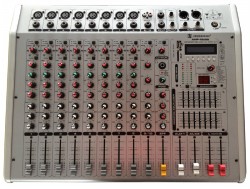 10 Channel Powered Mixer with USB & SD slot & LCD display