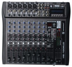 10 channel Audio Mixer with USB & SD card slot & LCD display.