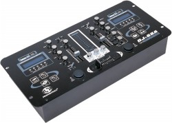 2 channel DJ Mixer with 2 USB & 2 SD card slot & 2 LCD display.