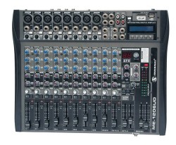 12 channel Audio Mixer with USB & SD card slot & LCD display